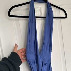 Lulus wrap dress xs blue worn once